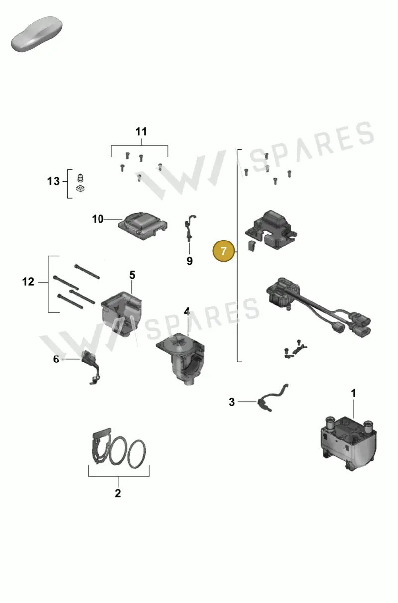 PAB898919 — Porsche Cayenne Coupe (2023-2023) diagram p58813550, position 7