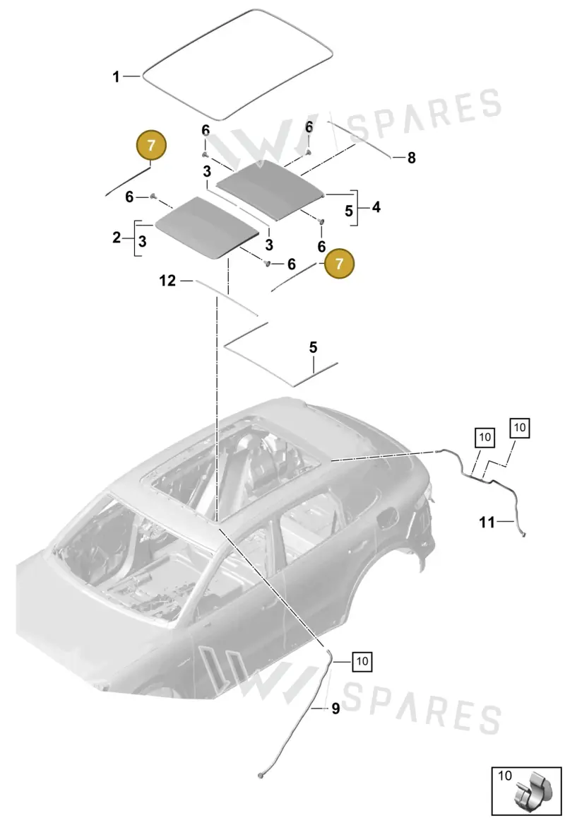 PAB89892500 — Porsche Cayenne (2017-2023) diagram p51811000, position 7
