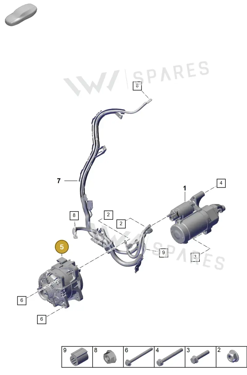 PAB903024BX — Porsche Cayenne Coupe (2023-2023) diagram p60902200, position 5