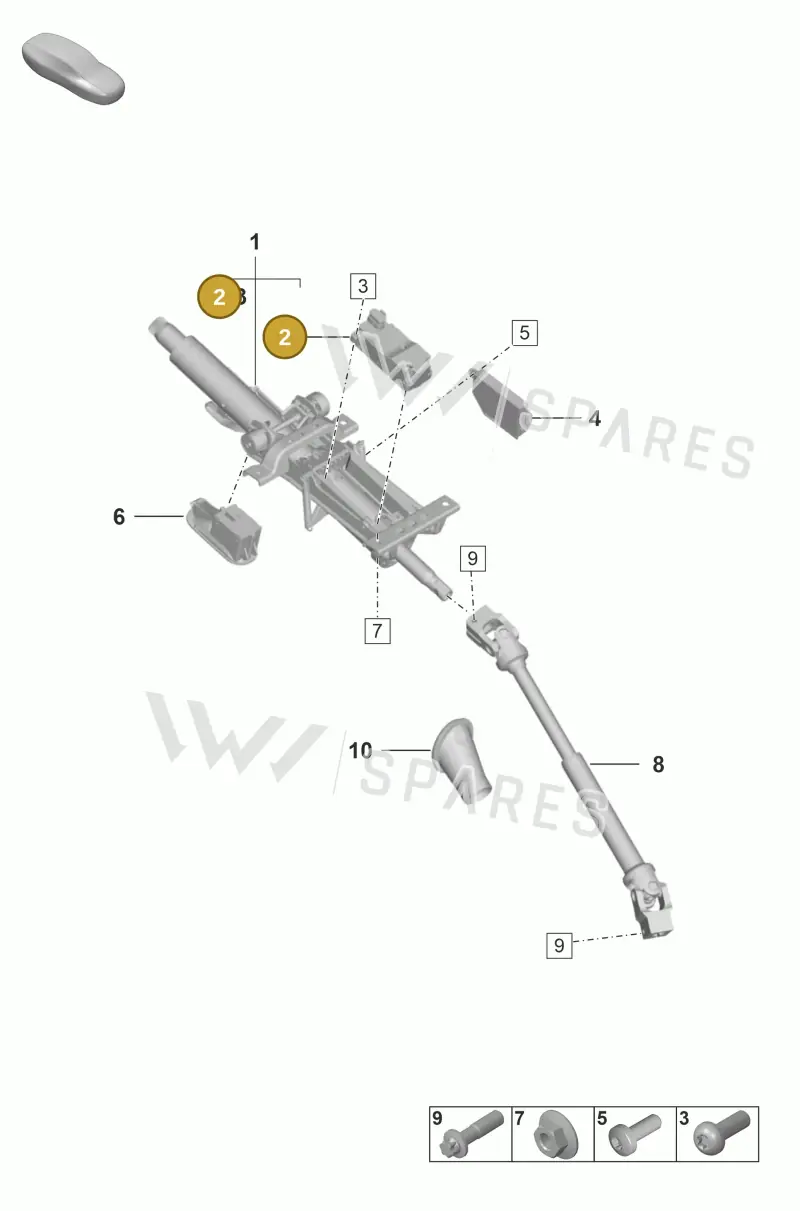 PAB905861 — Porsche 911 (2024-2025) diagram p53403300, position 2