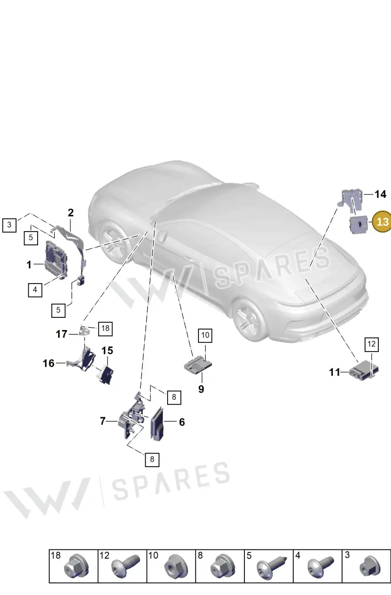 PAB906093B — Porsche Panamera (2023-2025) diagram p62901000, position 13