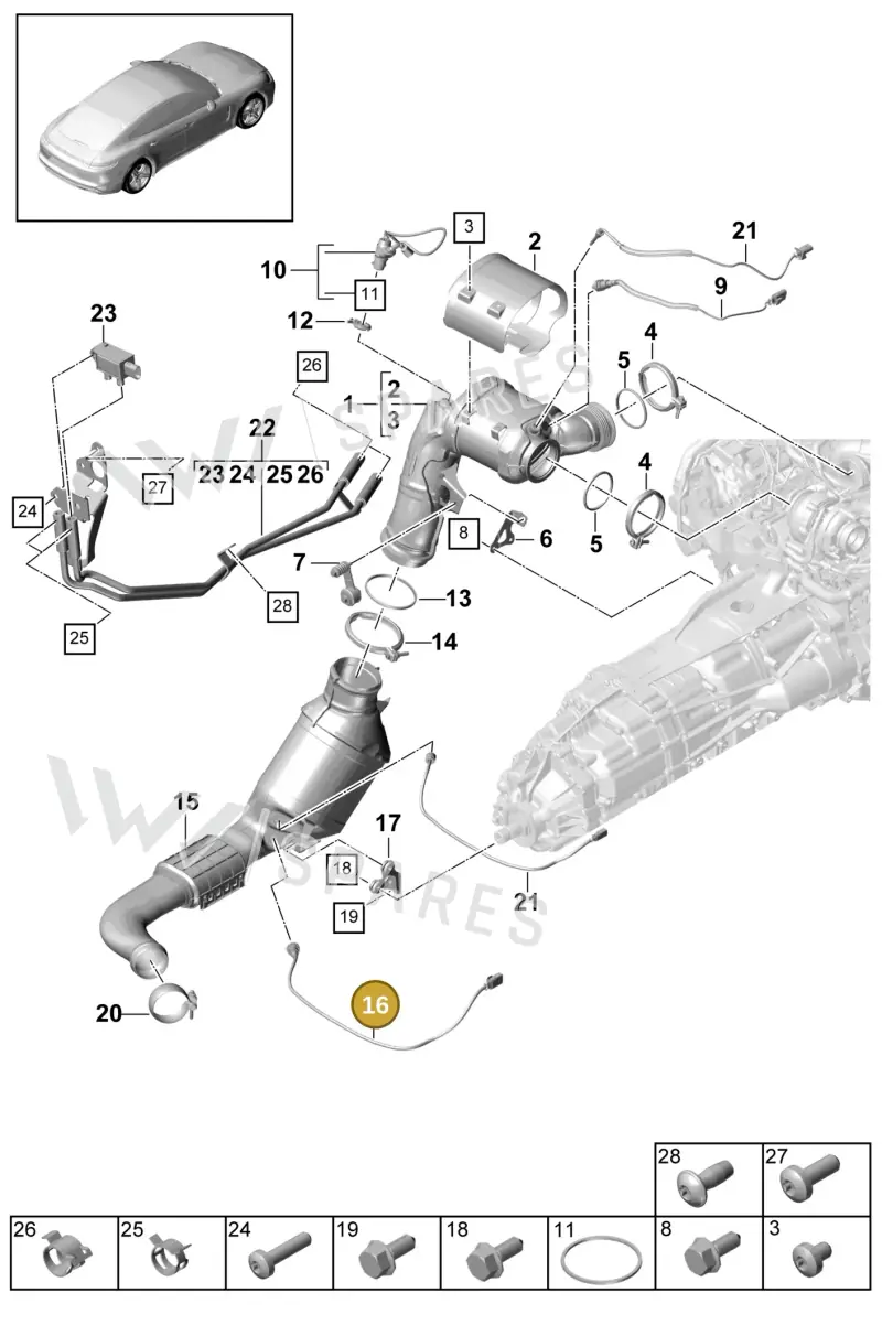 PAB906262A — Porsche Panamera (2016-2020) diagram p49202060, position 16