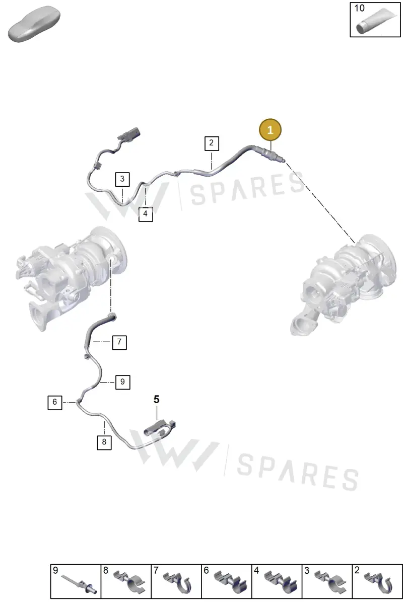 PAB906265AA — Porsche Panamera (2023-2025) diagram p62202050, position 1