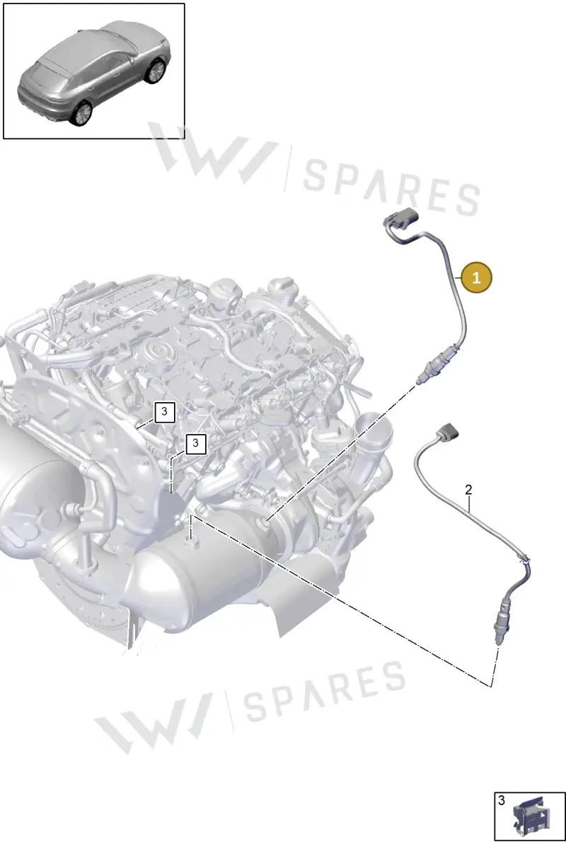 PAB906265P — Porsche Macan (2018-2022) diagram p52202272, position 1