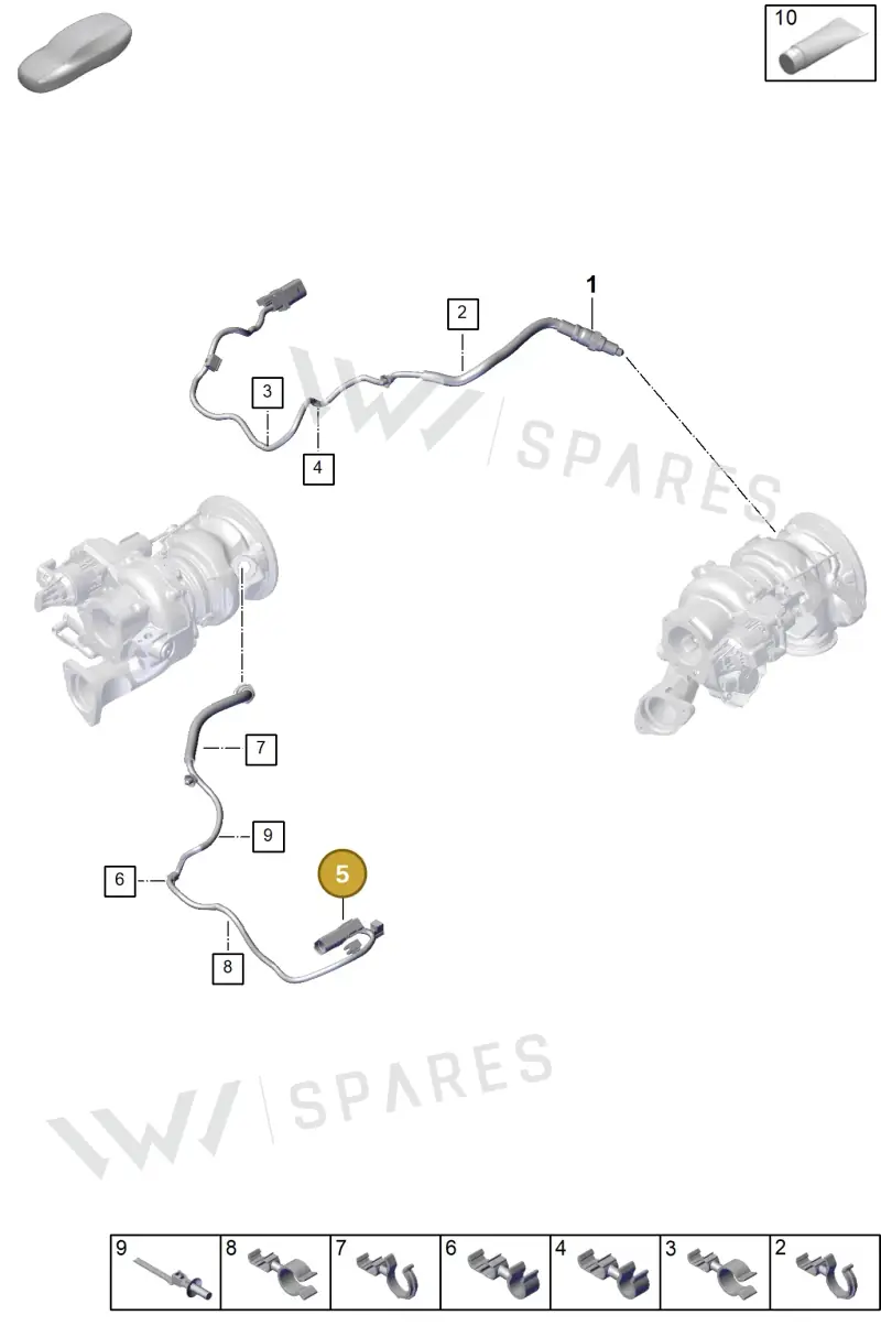 PAB906265T — Porsche Panamera (2023-2025) diagram p62202050, position 5