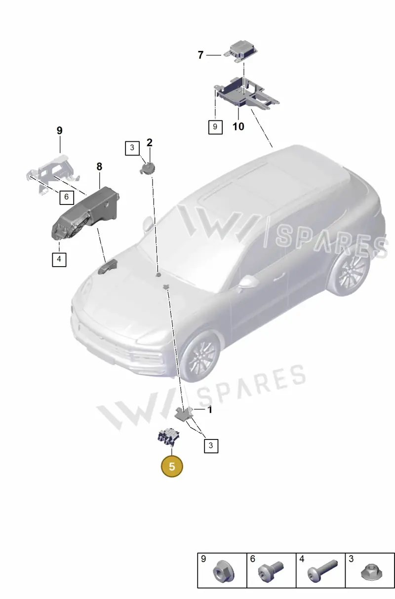 PAB90724900 — Porsche Cayenne Coupe (2023-2023) diagram p60901600, position 5