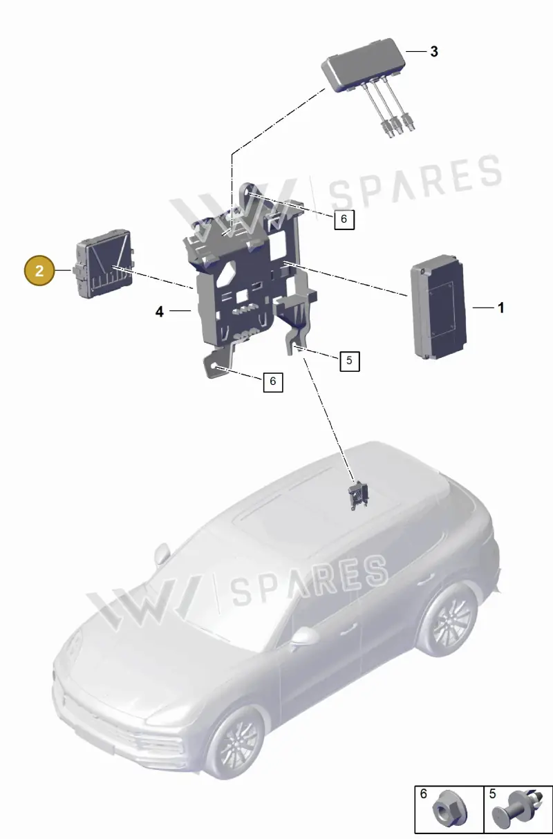 PAB907338C — Porsche Cayenne Coupe (2023-2023) diagram p60901700, position 2