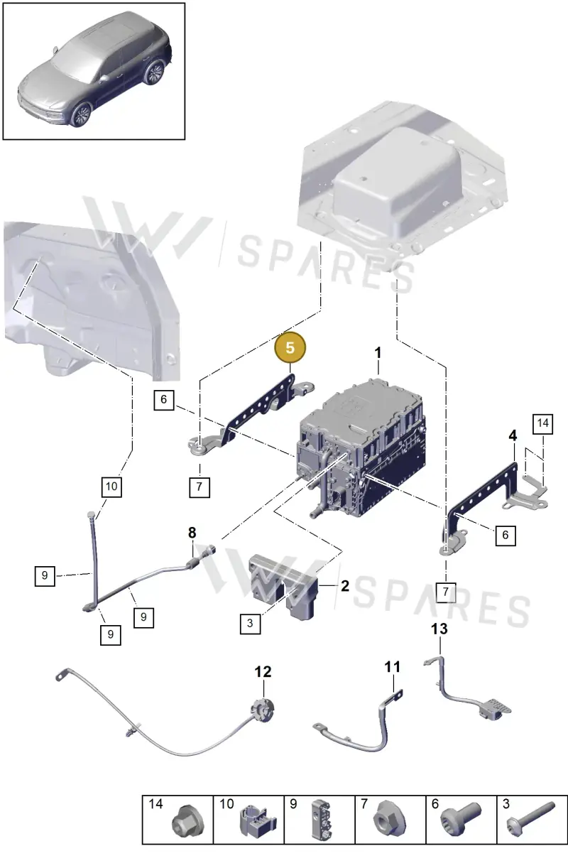 PAB907347B — Porsche Cayenne (2017-2023) diagram p51901110, position 5