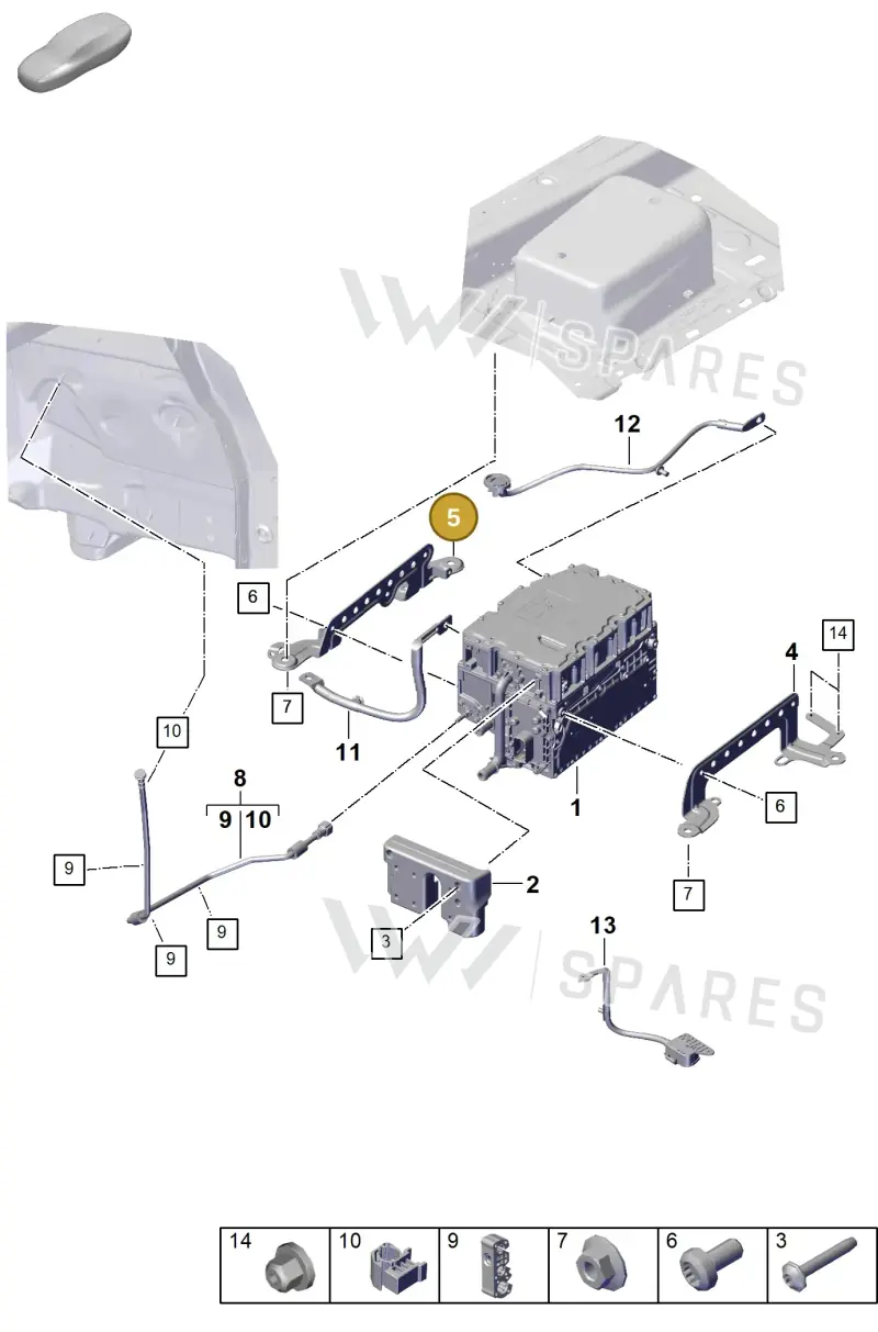 PAB907347B — Porsche Cayenne Coupe (2023-2023) diagram p60251300, position 5