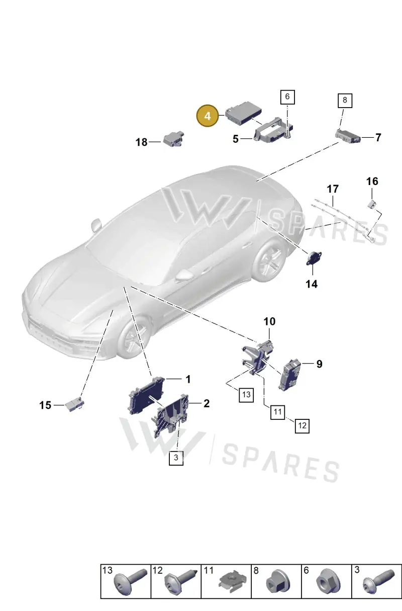 PAB907383C — Porsche Panamera (2023-2025) diagram p62901100, position 4