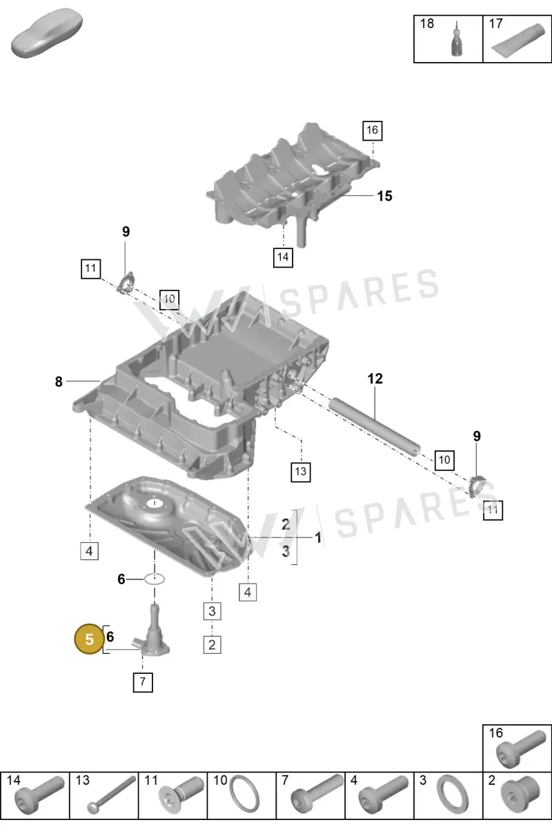 PAB907637 — Porsche Panamera (2023-2025) diagram p58104100, position 5