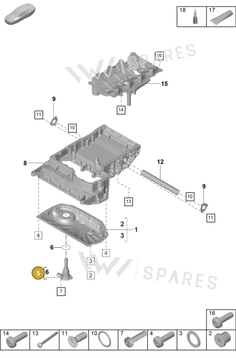 PAB907637A — Porsche Panamera (2020-2023) diagram p58104100, position 5