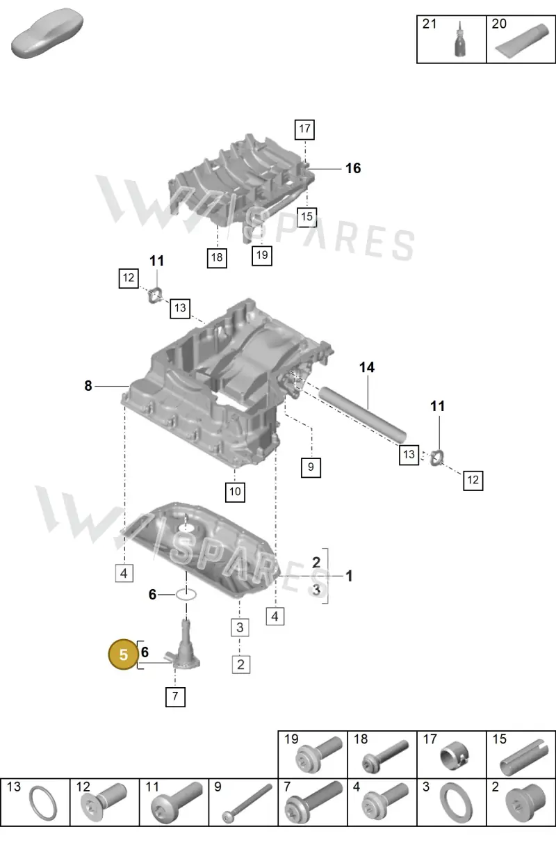 PAB907637A — Porsche Panamera (2023-2025) diagram p58104110, position 5