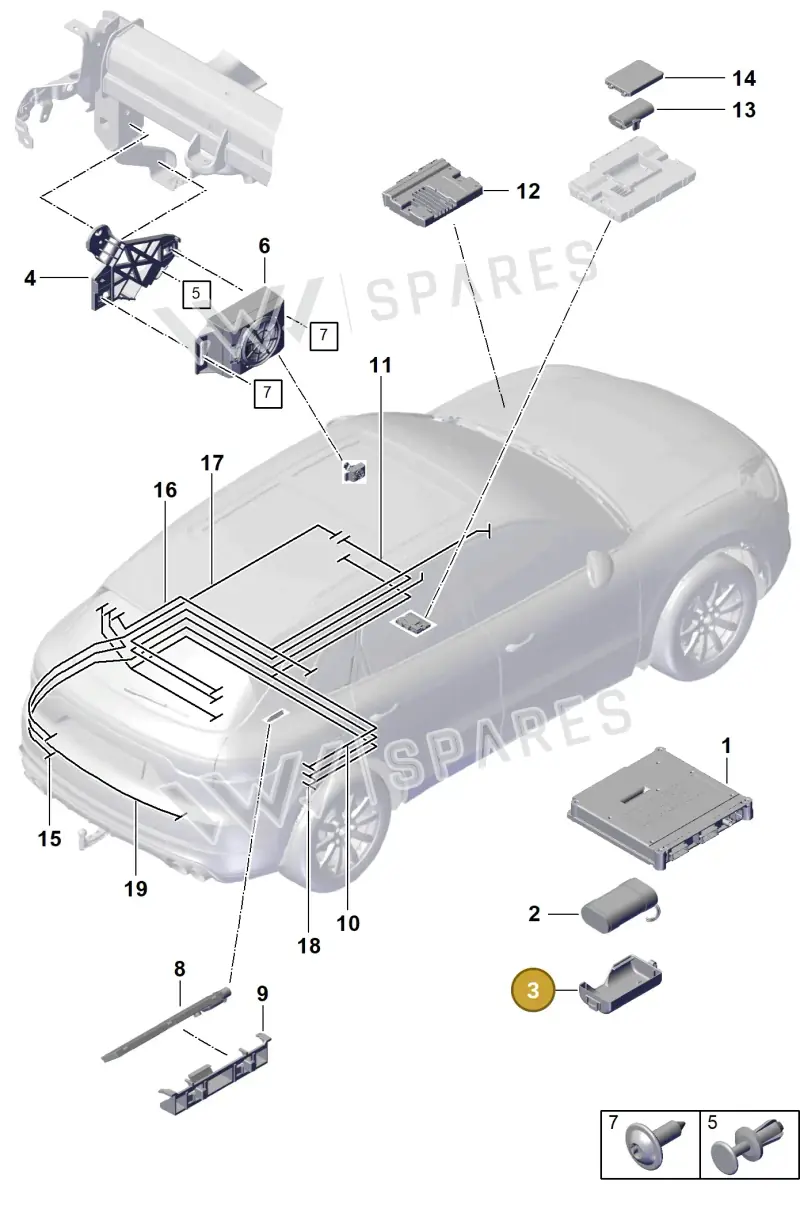 PAB907729 — Porsche Cayenne Coupe (2023-2023) diagram p60901500, position 3