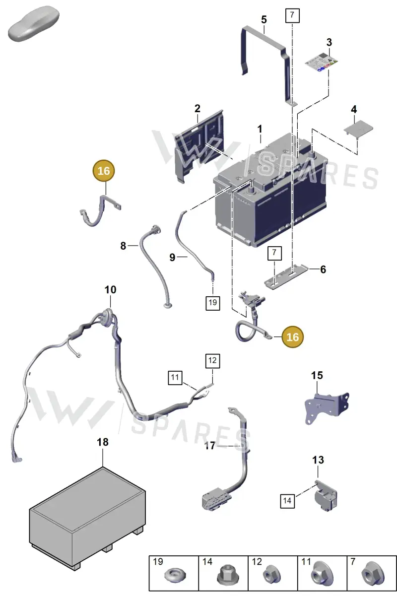 PAB915181A — Porsche Cayenne Coupe (2023-2023) diagram p60902300, position 16