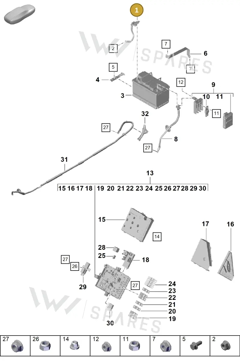 PAB915181 — Porsche Boxster Spyder (2019-2020) diagram p55902060, position 1