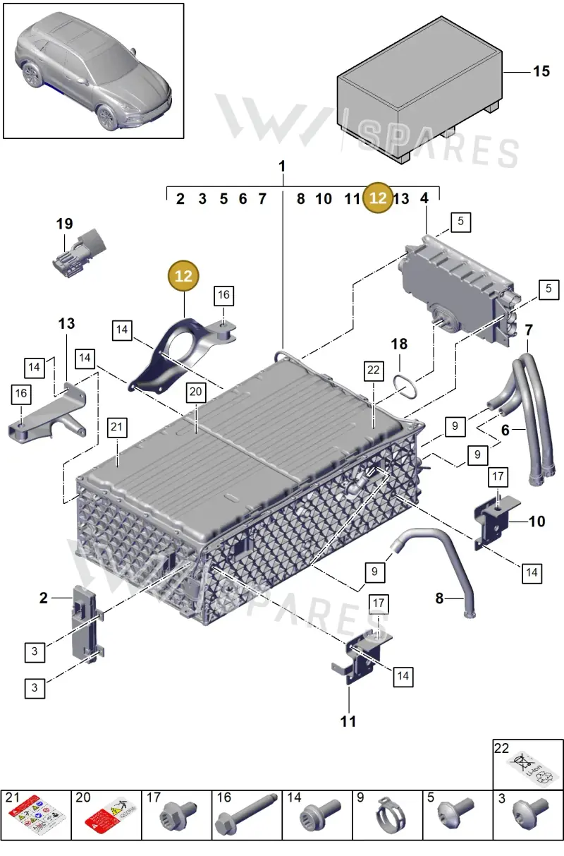 PAB915371B — Porsche Cayenne (2017-2023) diagram p51901150, position 12