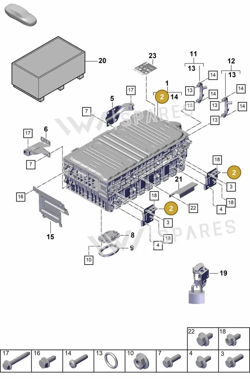 PAB915372A — Porsche Cayenne Coupe (2023-2023) diagram p60251010, position 2