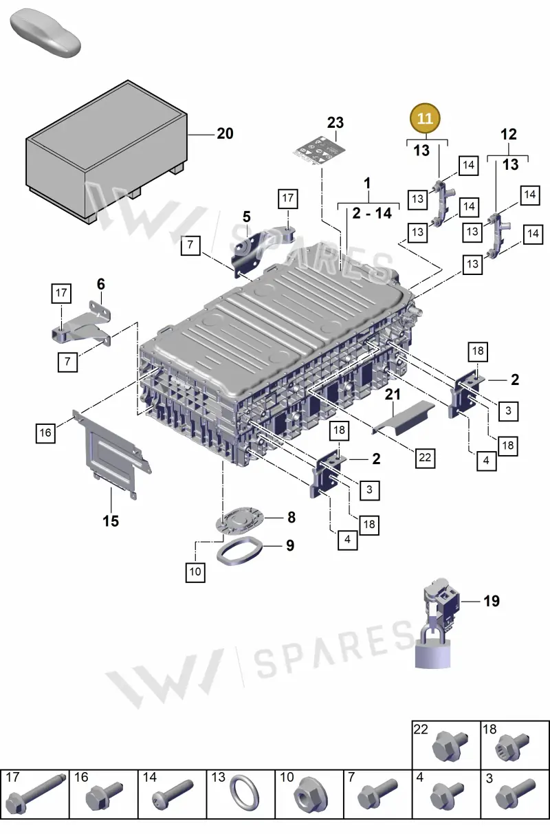 PAB915467 — Porsche Cayenne Coupe (2023-2023) diagram p60251010, position 11