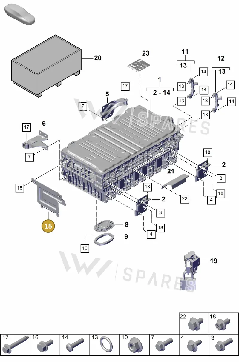 PAB915515 — Porsche Cayenne Coupe (2023-2023) diagram p60251010, position 15