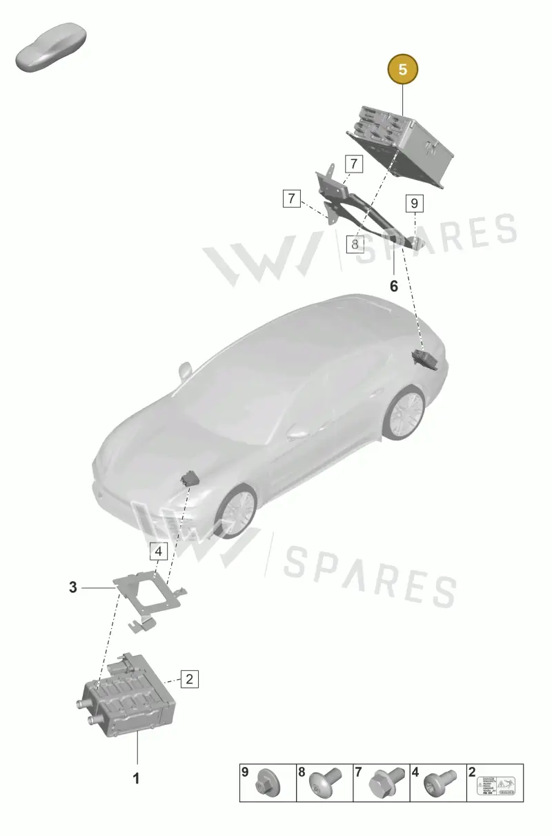 PAB915682H — Porsche Panamera (2020-2023) diagram p58901030, position 5