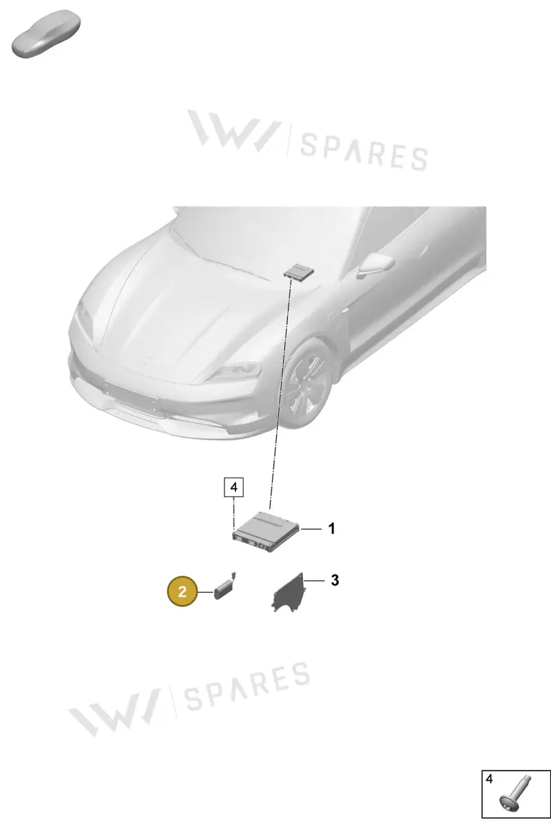 PAB915989 — Porsche Taycan Sport Turismo (2023-2025) diagram p64901500, position 2