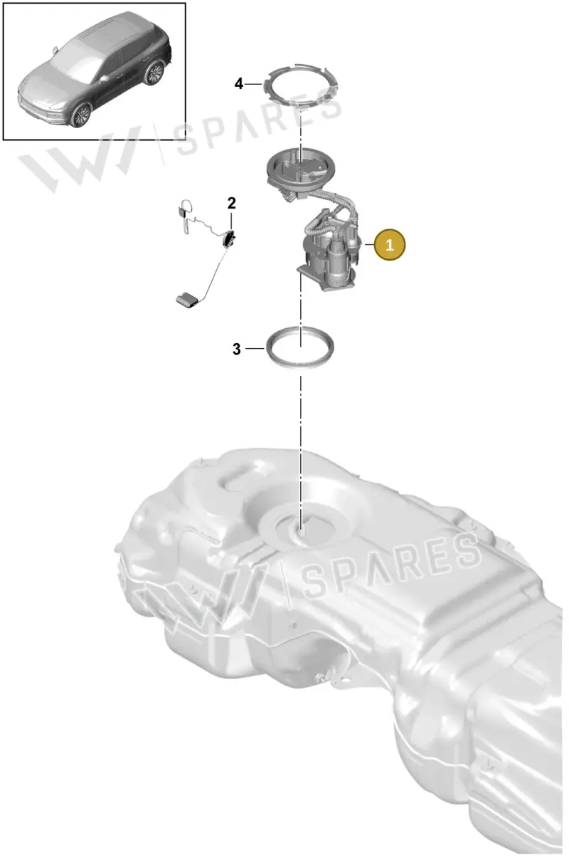 PAB919087F — Porsche Cayenne (2017-2023) diagram p51201015, position 1