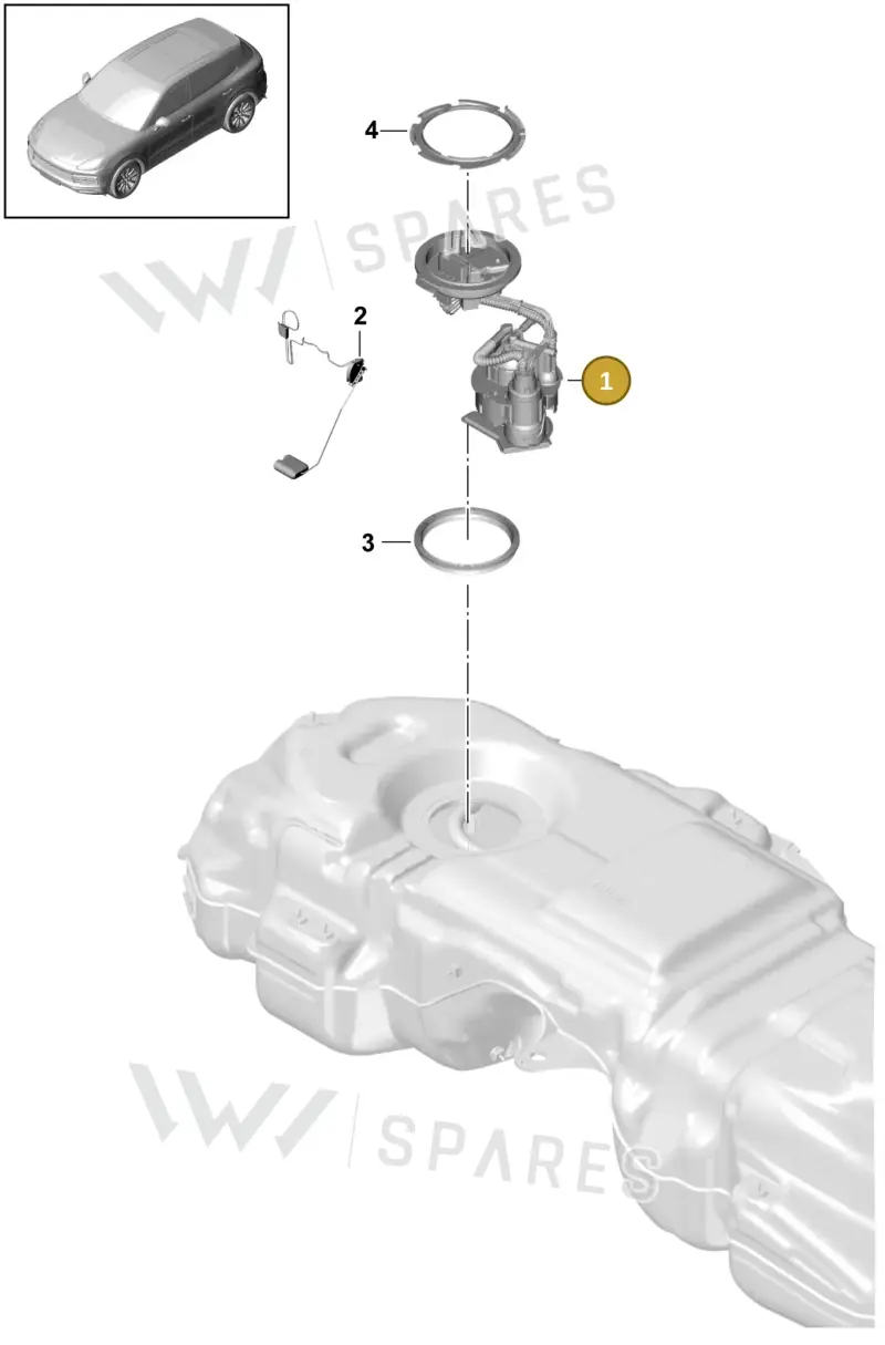 PAB919087H — Porsche Cayenne (2017-2023) diagram p51201015, position 1