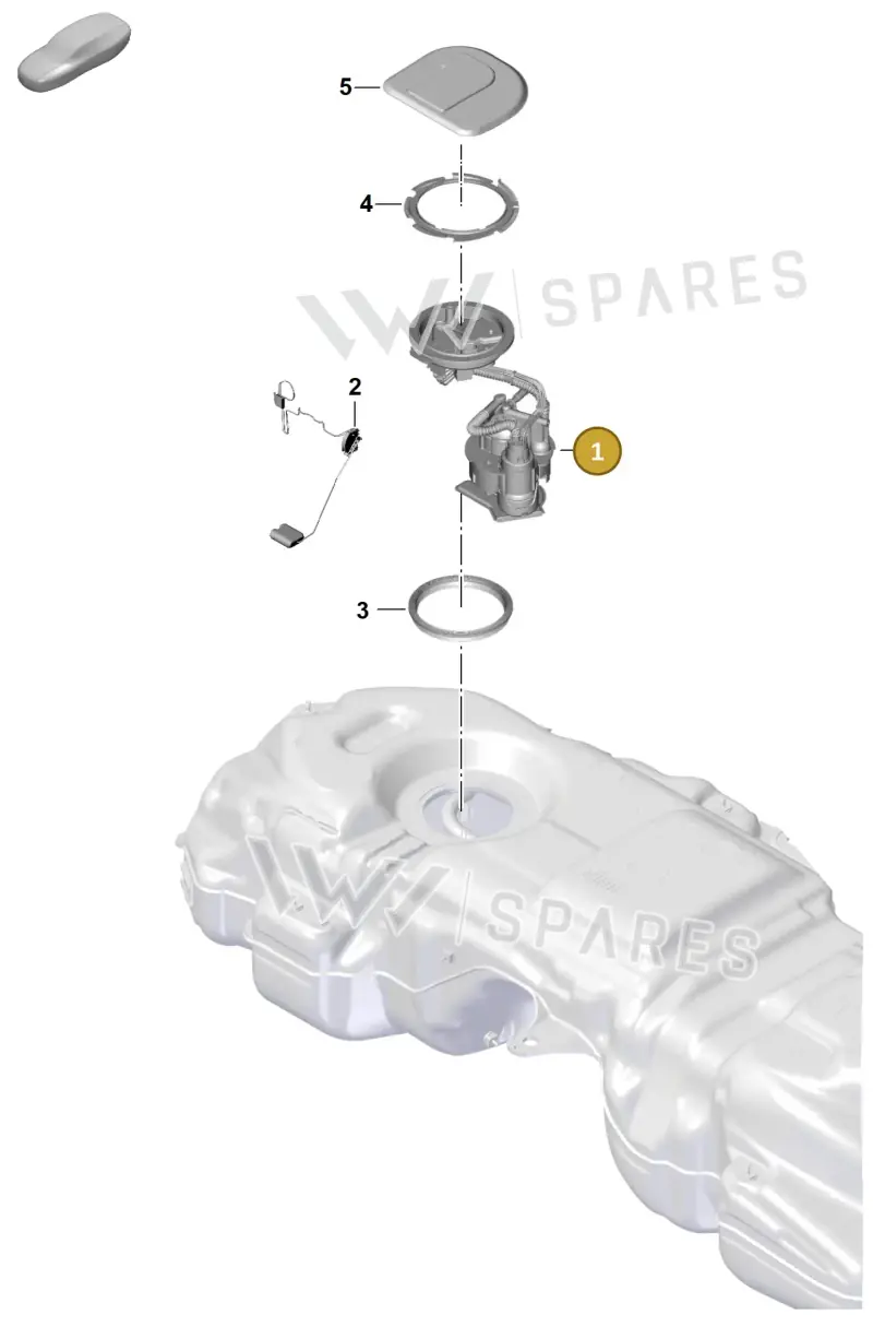 PAB919087 — Porsche Cayenne Coupe (2023-2023) diagram p60201050, position 1