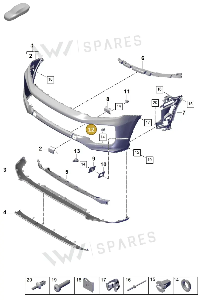 PAB919275G2X — Porsche Cayenne Hybrid Coupe (2023-) diagram p60802010, position 12