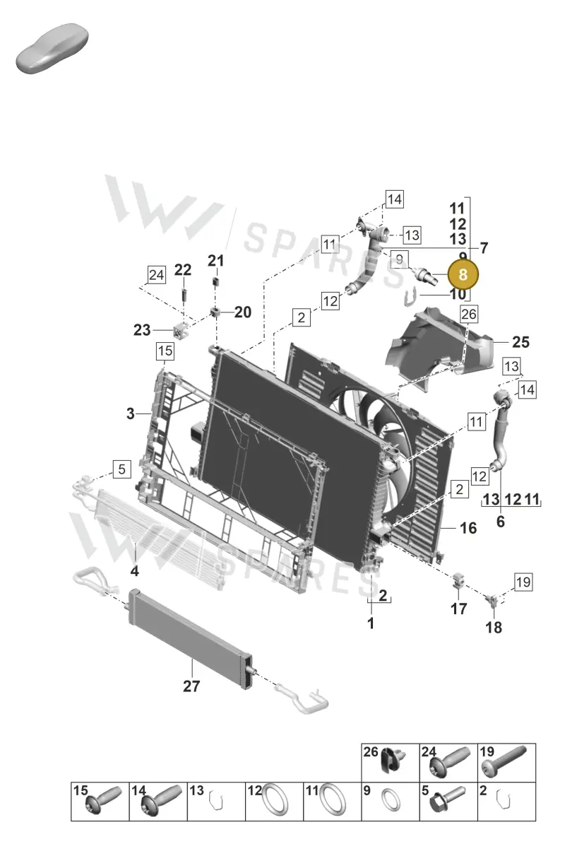 PAB919501 — Porsche Panamera (2023-2025) diagram p58105200, position 8