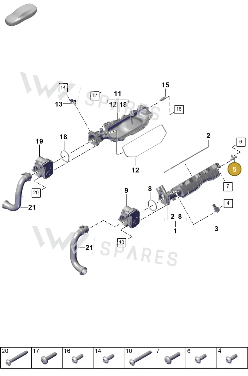 PAB919501A — Porsche Panamera (2023-2025) diagram p62107110, position 5