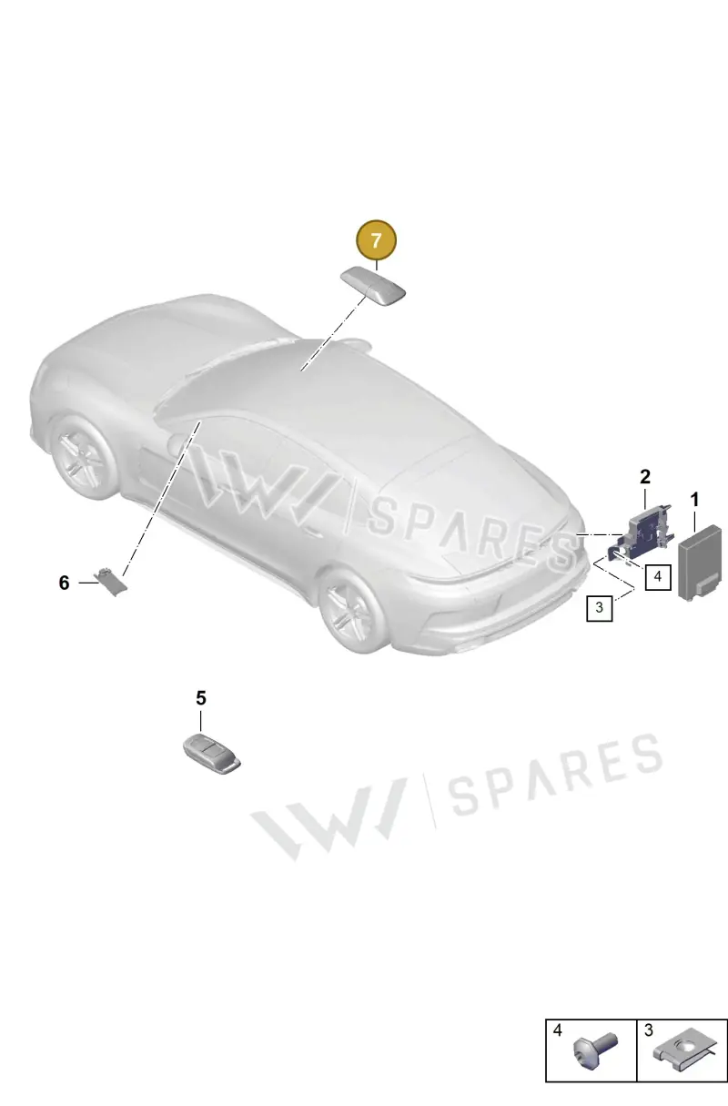PAB919814 — Porsche Panamera (2023-2025) diagram p62901400, position 7