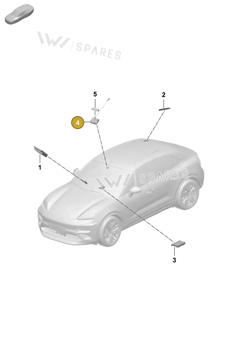 PAB919814 — Porsche Macan (2024-2024) diagram p61901400, position 4