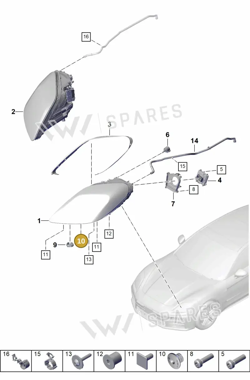 PAB941041 — Porsche Panamera (2023-2025) diagram p62908000, position 10