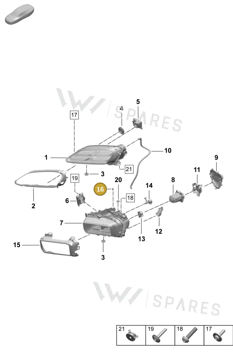 PAB941041 — Porsche Macan (2024-2024) diagram p61908000, position 16