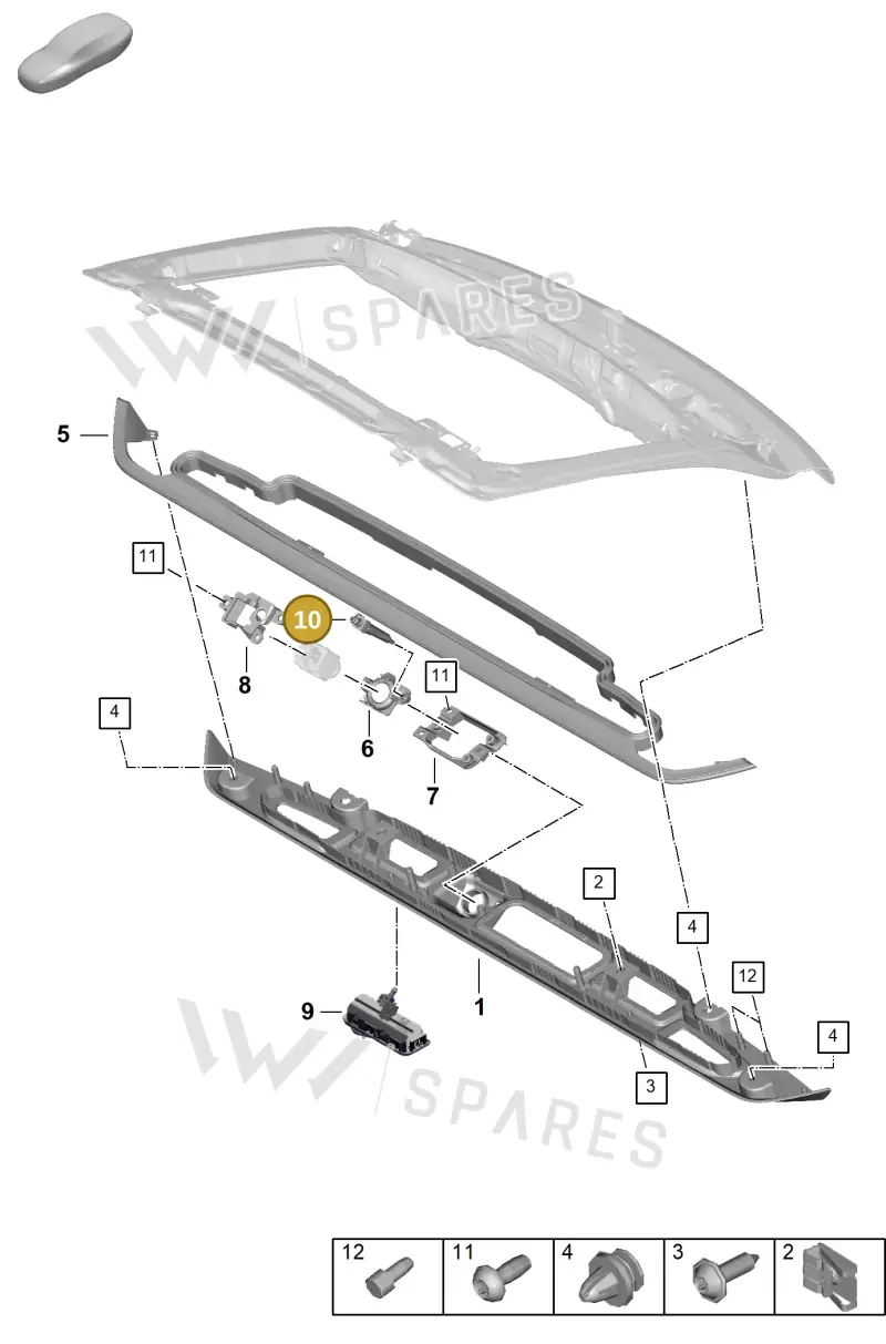 PAB955993 — Porsche Panamera (2023-2025) diagram p62803130, position 10