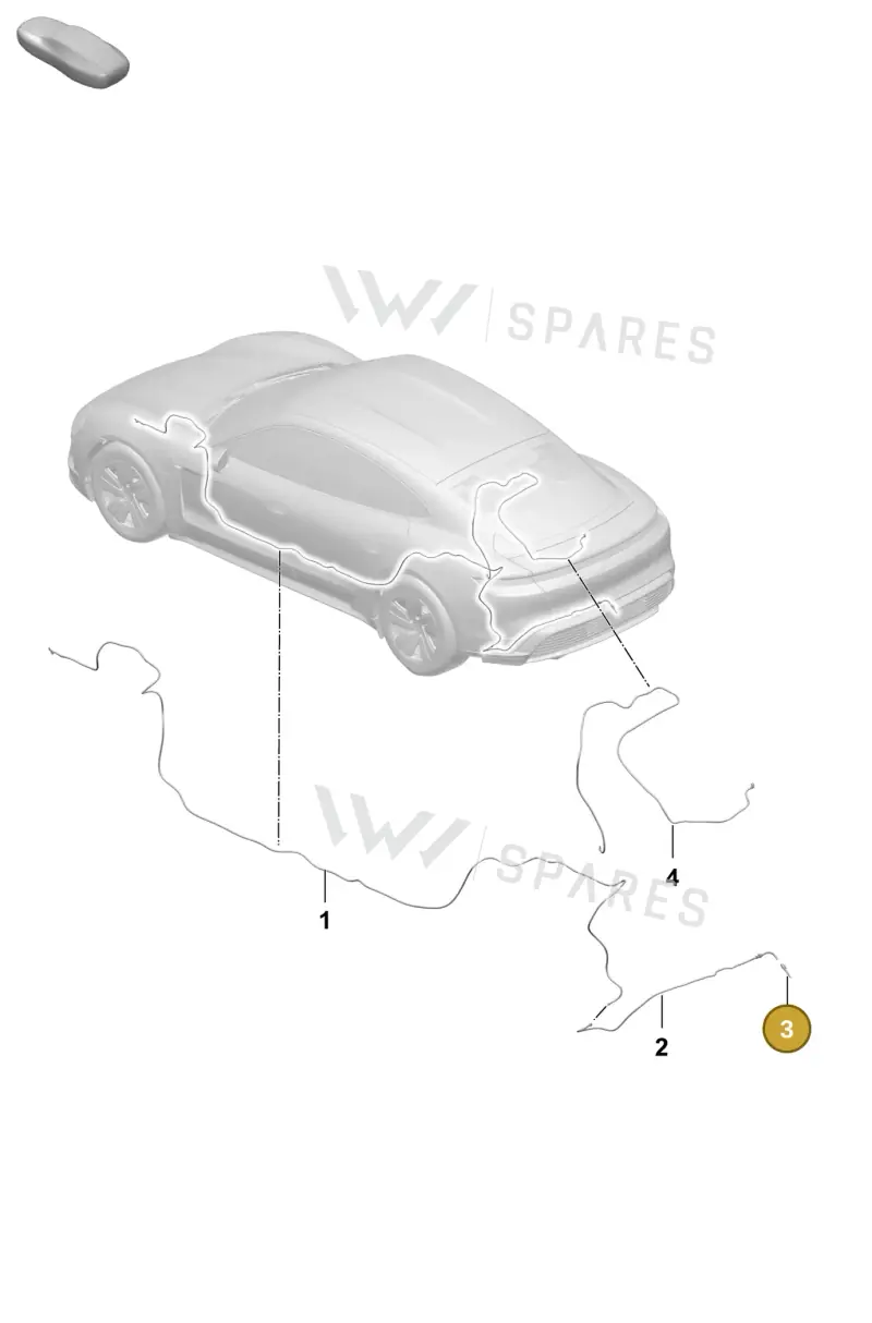 PAB955993A — Porsche Taycan Sport Turismo (2023-2025) diagram p64906400, position 3