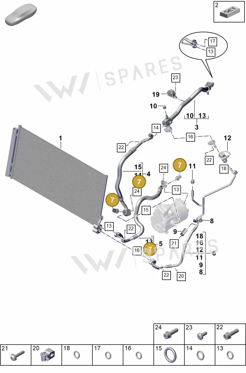 PAB959603B — Porsche Panamera (2023-2025) diagram p62815600, position 7