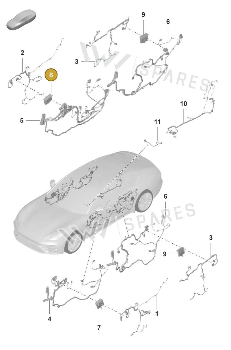 PAB959792 — Porsche Panamera (2020-2023) diagram p58902035, position 8