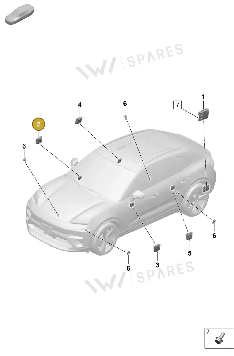 PAB959792B — Porsche Macan (2024-2024) diagram p61901200, position 2