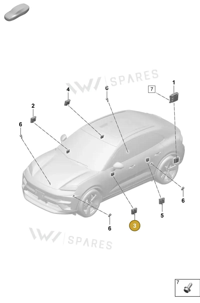 PAB959793B — Porsche Macan (2024-2024) diagram p61901200, position 3