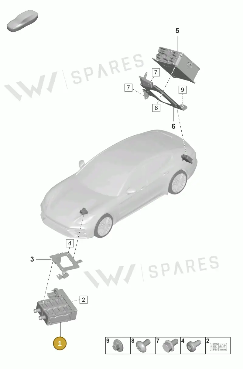 PAB963231 — Porsche Panamera (2020-2023) diagram p58901030, position 1