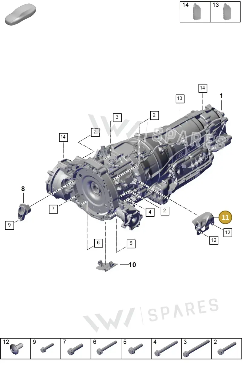 PAB971647 — Porsche Cayenne Coupe (2023-2023) diagram p60302010, position 11