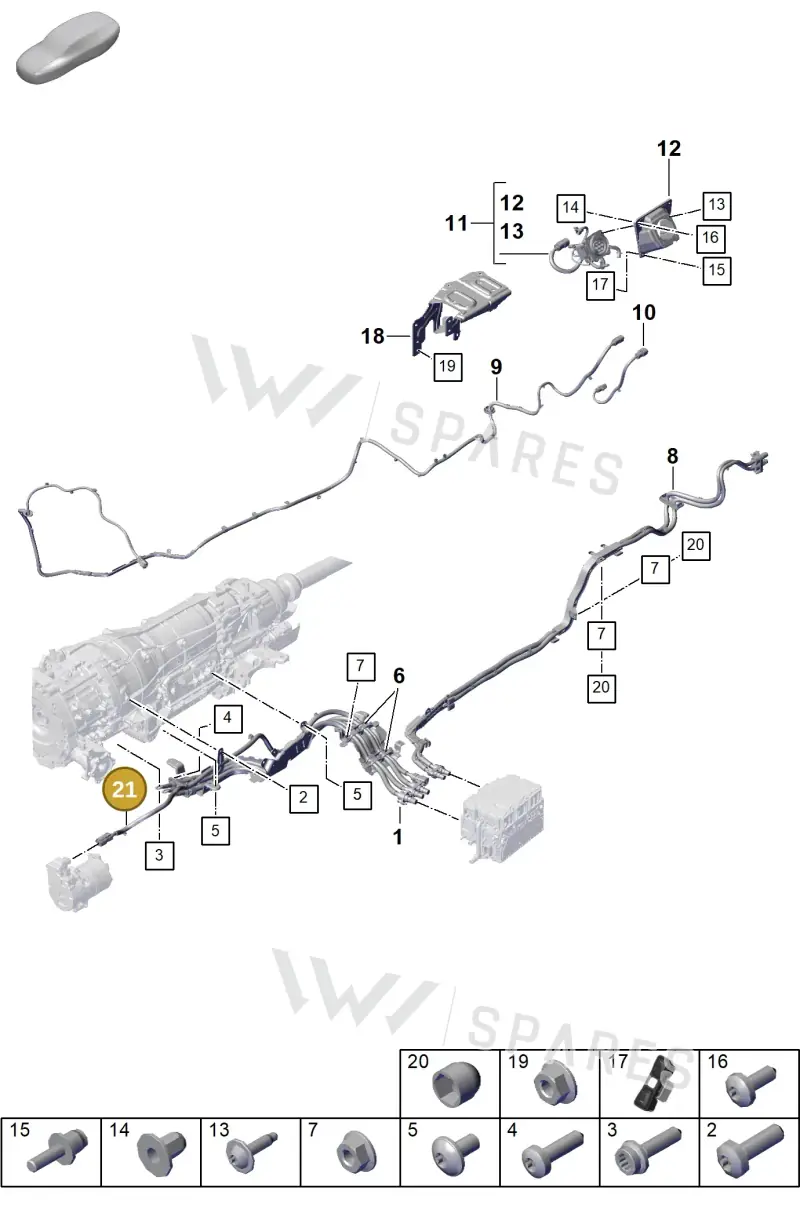 PAB971725 — Porsche Cayenne Coupe (2023-2023) diagram p60904000, position 21