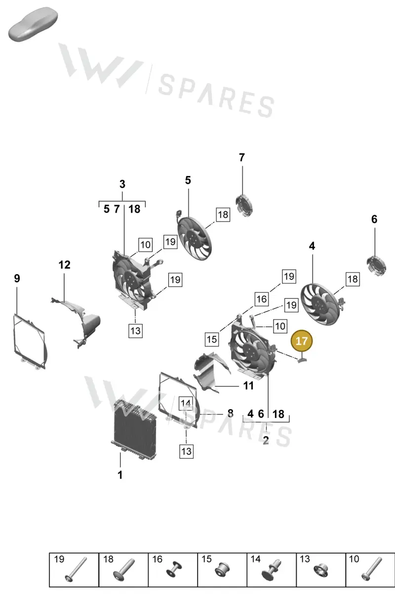 PAB971830 — Porsche Taycan Sport Turismo (2023-2025) diagram p64155200, position 17