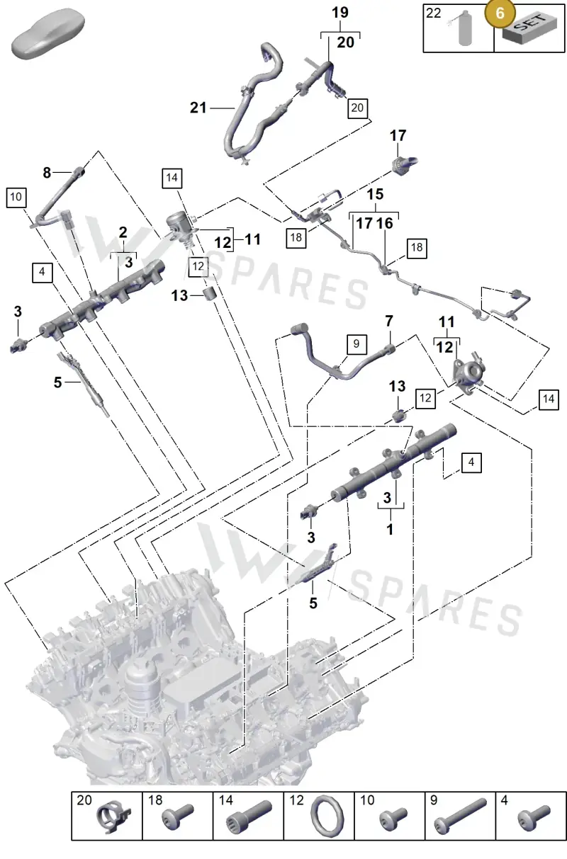 PAB998907 — Porsche Panamera (2023-2025) diagram p62107000, position 6