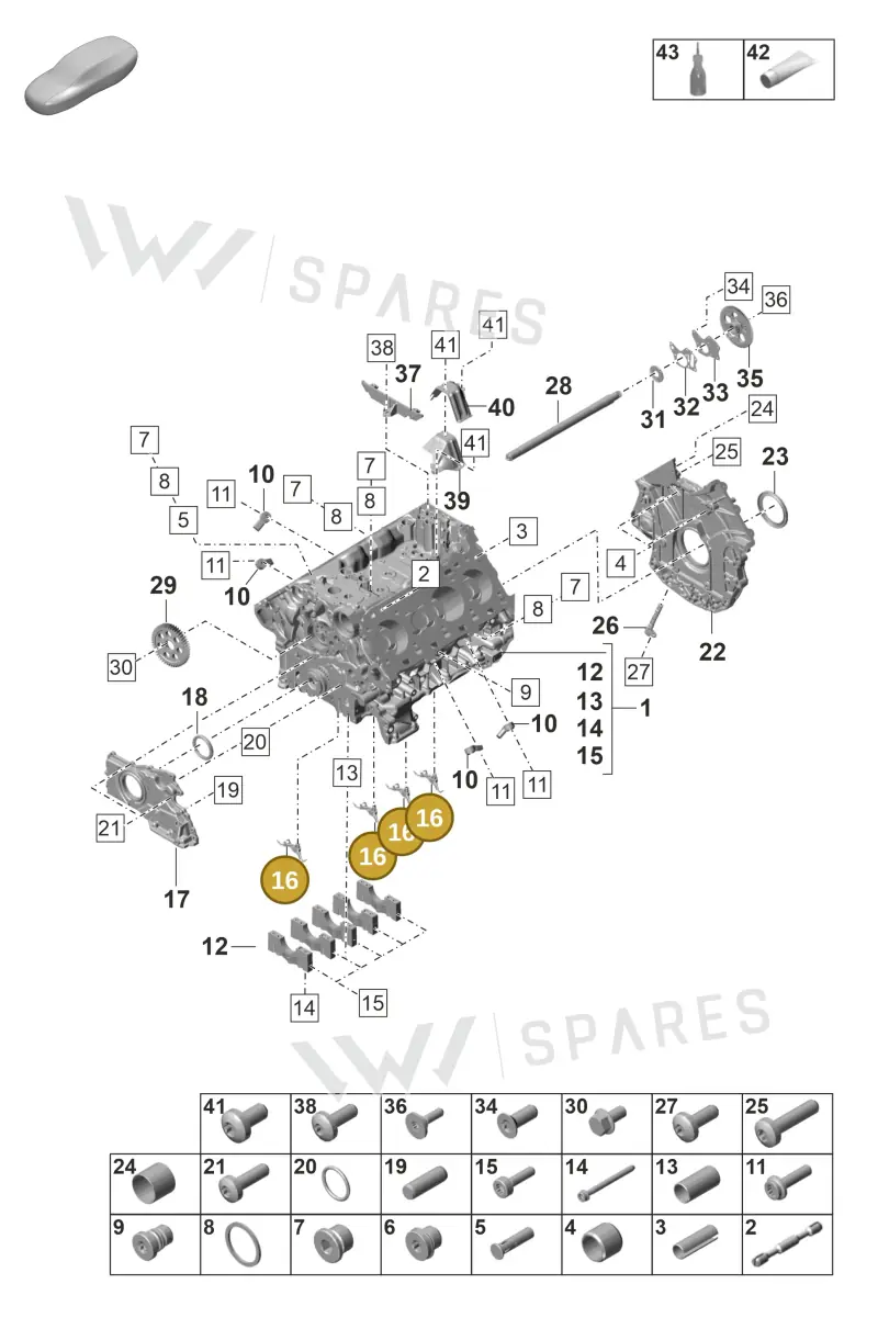 PAC103158 — Porsche Panamera (2020-2023) diagram p58101100, position 16