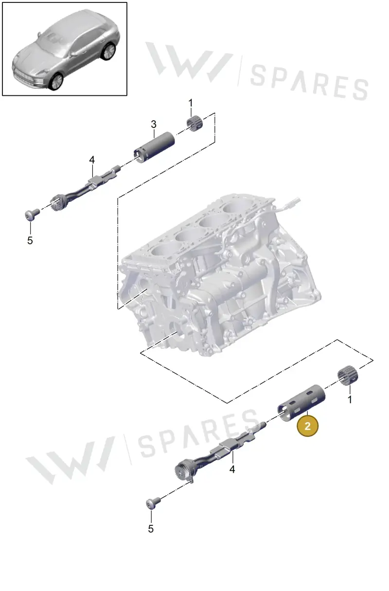 PAC103199 — Porsche Macan (2013-2018) diagram p44101055, position 2