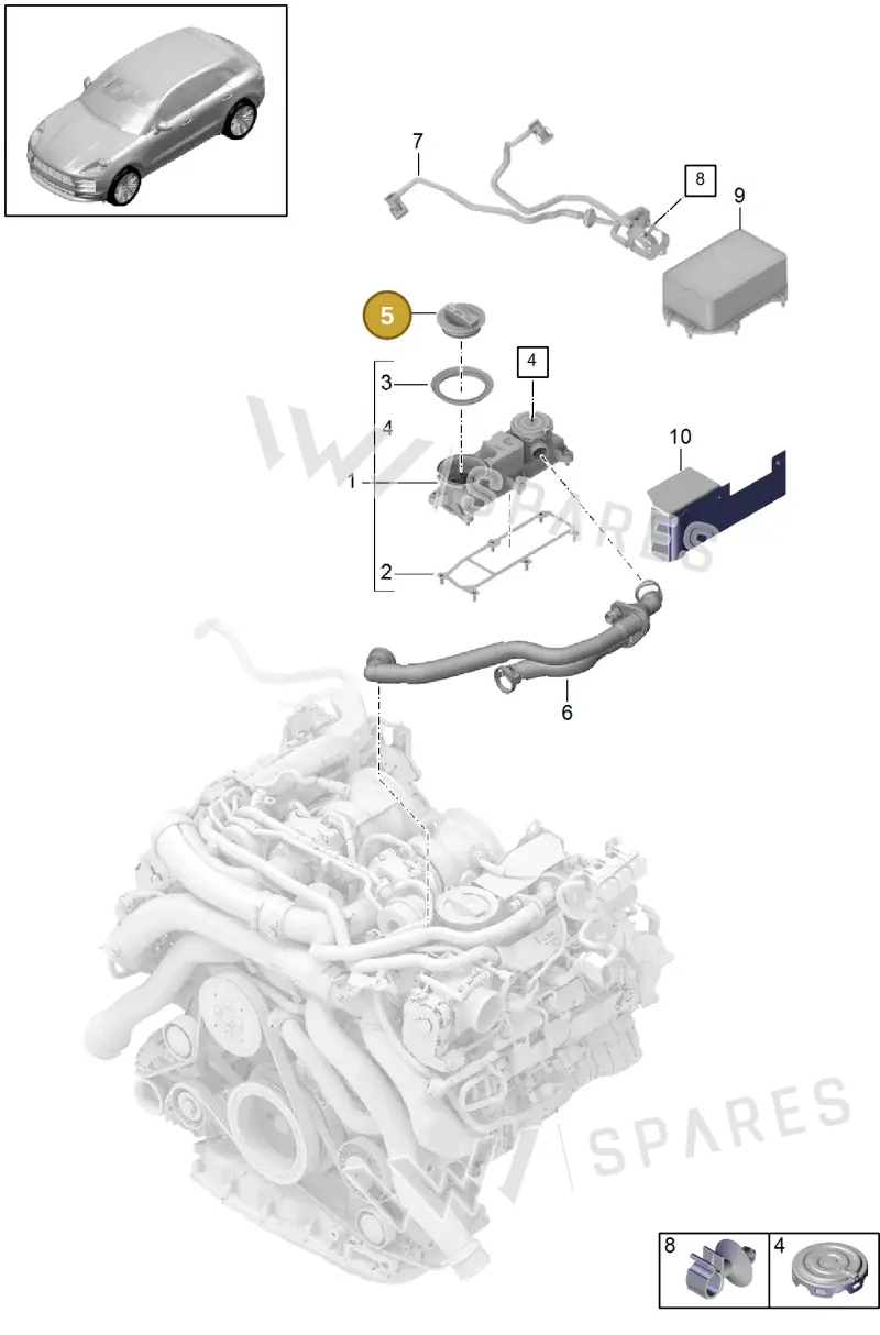 PAC103210F — Porsche Macan (2018-2022) diagram p52000072, position 5+6